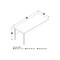 Bestar Pro-Linea 72W Return Table, Bark Grey 120811-47 - alternate 2